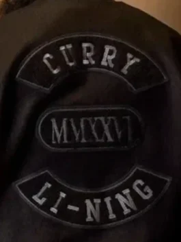 A professional shot of the Stephen Curry MMXXVI Li-Ning Jacket featuring a soft viscose lining and two outside pockets.