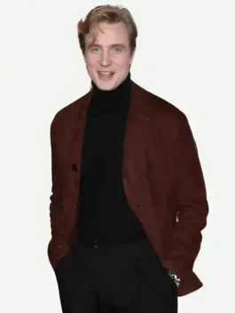 Brown suede leather Henry Ashton A Knight of the Seven Kingdoms Brown Blazer featuring a lapel collar and button closure.
