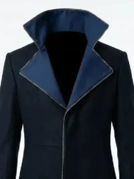 Dark blue Avengers Doomsday Namor Wool Coat from the 2026 Avengers Doomsday film celebrating the commanding on-screen presence of Namor