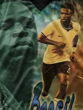 Classic CJ X Nike Athletes Vini Jr Retro Jersey from the CJ x Nike Athletes Series honoring the electric brilliance of Vinícius Júnior