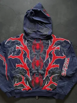 Classic multicolor Civil Regime x Spiderman Miles Morales Hoodie celebrating the bold creative world of Miles Morales through the Civil Regime collaboration