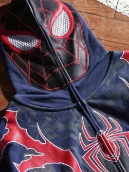 Multicolor Civil Regime x Spiderman Miles Morales Hoodie inspired by the iconic Miles Morales video game celebrating Civil Regime x Spider-Man culture
