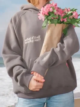 Green fleece Dandy What If Oversized Lux Hoodie featuring a hooded collar and pullover style.