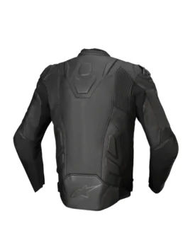 Back view of Dusk Racing Leather Jacket featuring premium leather construction and a clean racing silhouette