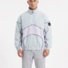 Front look of Burdenski Oyster Track Top Jacket featuring premium athletic styling and a refined track jacket silhouette