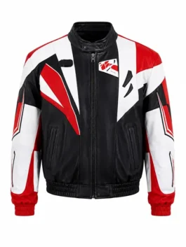 Close-up front view of the World Cup 2026 Halftime Show BTS Jacket highlighting two outside storage pockets.