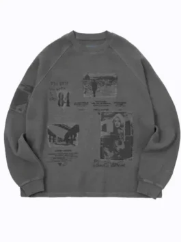 Front view of the Hey Jonas Podcast 2026 Joe Jonas Sweatshirt highlighting the clean crew neckline and full sleeves.