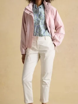 Hove Pink Waterproof Windbreaker Jacket featuring a waterproof shell, lightweight comfort, and stylish outdoor protection