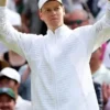 Front look of Jannik Sinner Championships Wimbledon 2026 Jacket featuring modern athletic styling and premium craftsmanship