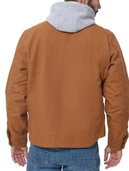 Back view of John Logan Off Campus S01 Brown Jacket featuring a clean brown silhouette and premium craftsmanship