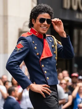 Michael 2026 Jaafar Jackson Blue Jacket