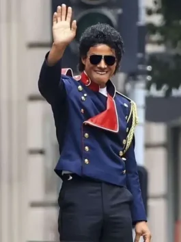 Michael 2026 Jaafar Jackson Blue Jacket