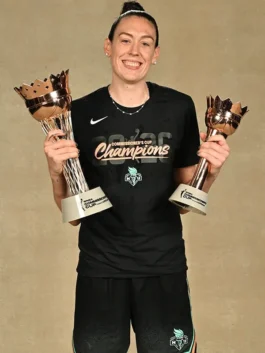 New York Liberty Champions Shirt featuring black cotton styling, WNBA-inspired graphics, and championship locker room design