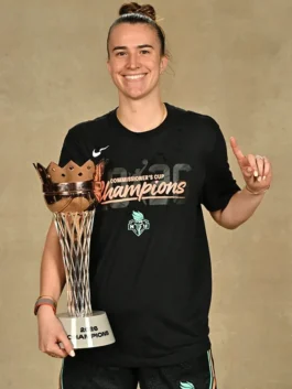 New York Liberty 2026 Champions Shirt model front view with relaxed fit, premium comfort, and standout championship-inspired artwork
