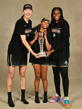 New York Liberty Champions Shirt featuring black T shirt styling, WNBA championship graphics, and casual fanwear appeal