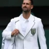 Iconic white Novak Djokovic Wimbledon White Blazer honoring the legendary Wimbledon legacy of Novak Djokovic at the 2026 championship