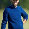 Front view of Scottie Scheffler 2026 Genesis Scottish Sweatshirt showing a classic crewneck fit and golf-inspired design