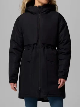 Front view of Womens Juniper Ridge III Down Parka Coat featuring insulated warmth, premium construction, and winter-ready styling
