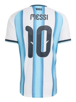 Back view of the blue and white World Cup 2026 Argentina Messi Jersey showing the full Albiceleste design from the 2026 World Cup