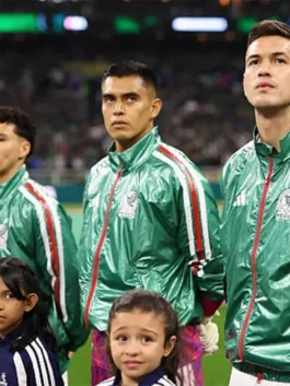 Green World Cup 2026 Mexico Anthem Jacket celebrating Mexico's bold football pride and heritage at the 2026 FIFA World Cup tournament