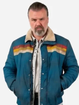 Blue cotton All Night Wrong Tyler Labine Blue Jacket detailing four functional storage pockets.