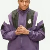 Purple polyester Kylian Mbappe EA FC 27 Real Madrid Track Jacket highlighting three functional storage pockets.
